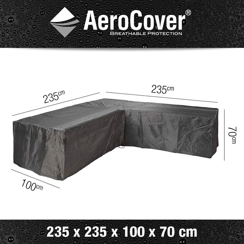 Aerocover Loungeset Hoes Hoek L-vorm 235x235x100 Cm 4 Aerocover Loungeset Hoes Hoek L-vorm 235x235x100 Cm - Image 2