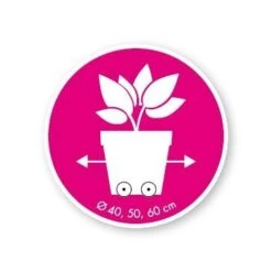 Elho Loft Urban Round Wheels 40 White -Optimaal Tuinonderhoud Winkel elho loft urban round wheels 40 white 1519726057 2 l