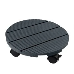 Nature Planttrolley Antraciet 30 Cm Rond