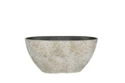 Nova Balkonbak Half Rond 36 Concrete Gold
